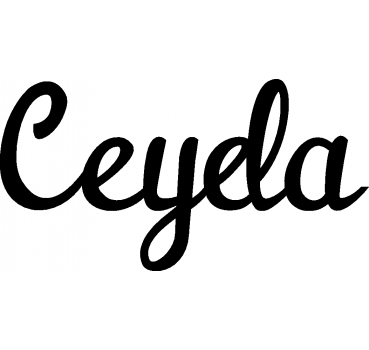Ceyda - Schriftzug aus Birke-Sperrholz