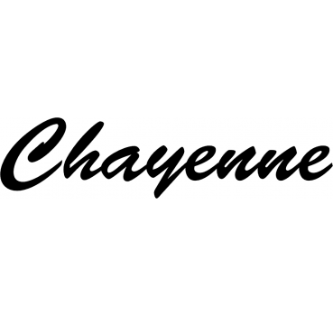 Chayenne - Schriftzug aus Birke-Sperrholz