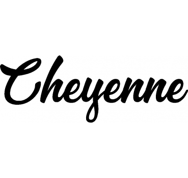 Cheyenne - Schriftzug aus Birke-Sperrholz