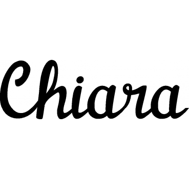 Chiara - Schriftzug aus Birke-Sperrholz