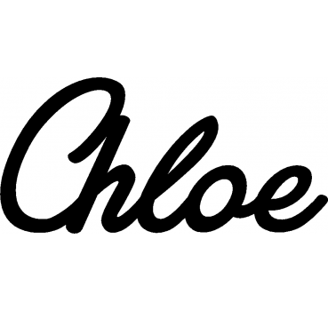 Chloe - Schriftzug aus Birke-Sperrholz