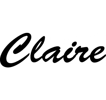 Claire - Schriftzug aus Birke-Sperrholz