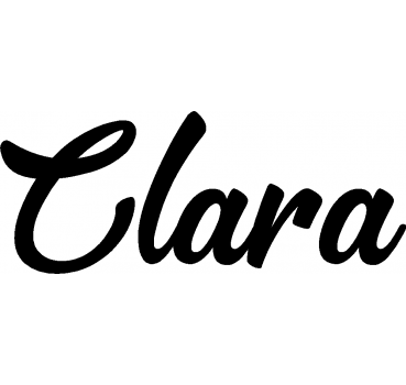 Clara - Schriftzug aus Birke-Sperrholz