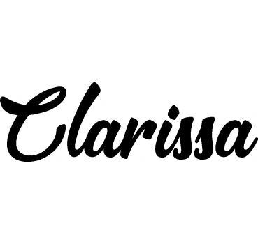 Clarissa - Schriftzug aus Birke-Sperrholz