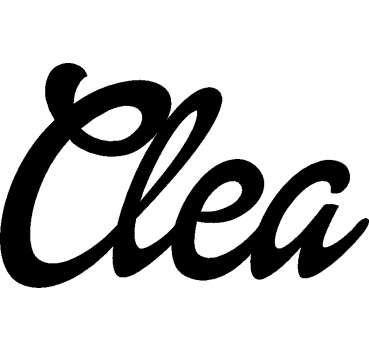 Clea - Schriftzug aus Birke-Sperrholz