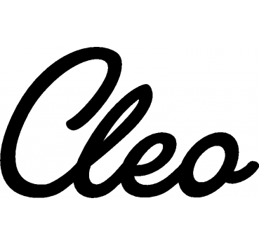 Cleo - Schriftzug aus Birke-Sperrholz