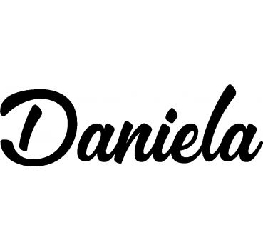 Daniela - Schriftzug aus Birke-Sperrholz