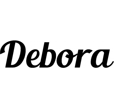 Debora - Schriftzug aus Birke-Sperrholz
