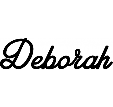Deborah - Schriftzug aus Birke-Sperrholz
