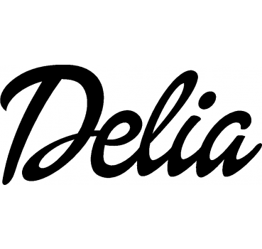 Delia - Schriftzug aus Birke-Sperrholz
