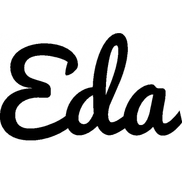 Eda - Schriftzug aus Birke-Sperrholz