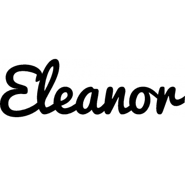 Eleanor - Schriftzug aus Birke-Sperrholz
