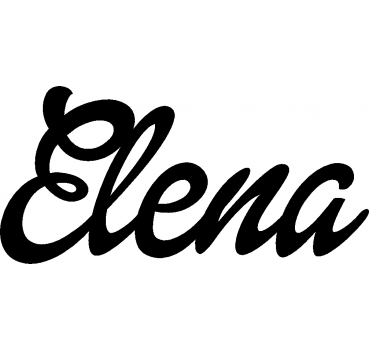 Elena - Schriftzug aus Birke-Sperrholz
