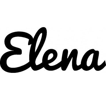 Elena - Schriftzug aus Birke-Sperrholz