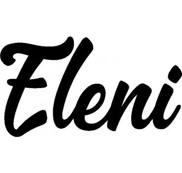 Eleni - Schriftzug aus Birke-Sperrholz