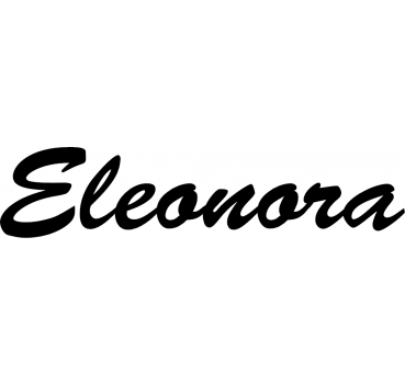 Eleonora - Schriftzug aus Birke-Sperrholz