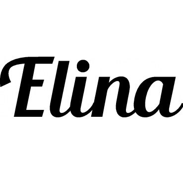 Elina - Schriftzug aus Birke-Sperrholz