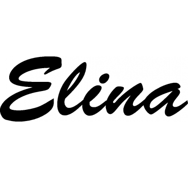 Elina - Schriftzug aus Birke-Sperrholz