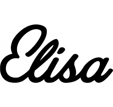 Elisa - Schriftzug aus Birke-Sperrholz