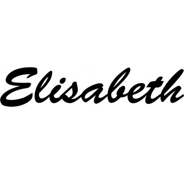 Elisabeth - Schriftzug aus Birke-Sperrholz