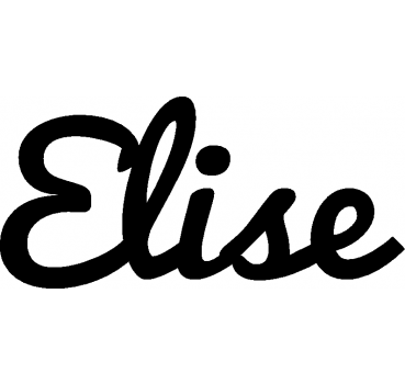 Elise - Schriftzug aus Birke-Sperrholz