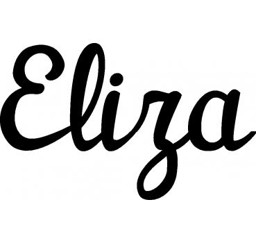 Eliza - Schriftzug aus Birke-Sperrholz