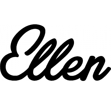 Ellen - Schriftzug aus Birke-Sperrholz