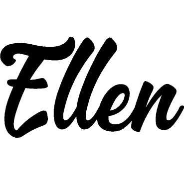 Ellen - Schriftzug aus Birke-Sperrholz