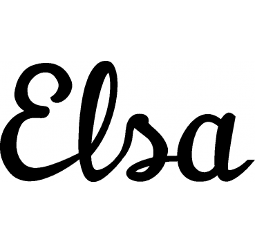 Elsa - Schriftzug aus Birke-Sperrholz