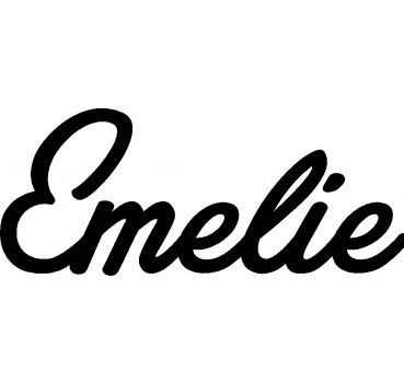 Emelie - Schriftzug aus Birke-Sperrholz