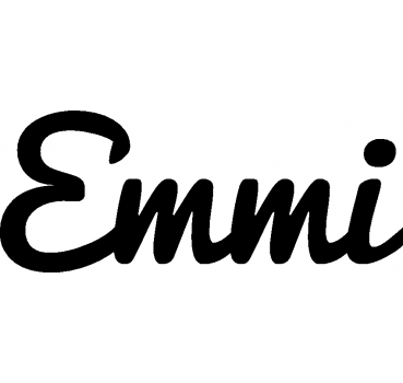 Emmi - Schriftzug aus Birke-Sperrholz