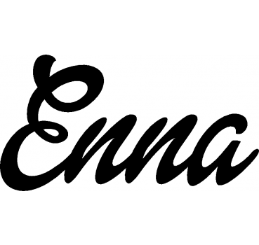 Enna - Schriftzug aus Birke-Sperrholz