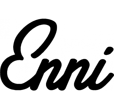 Enni - Schriftzug aus Birke-Sperrholz