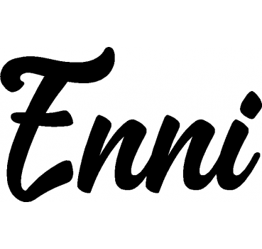 Enni - Schriftzug aus Birke-Sperrholz