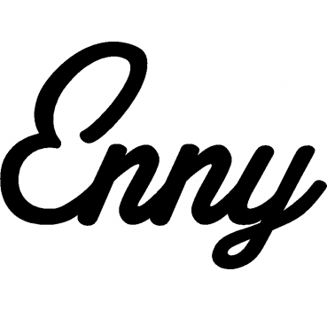 Enny - Schriftzug aus Birke-Sperrholz