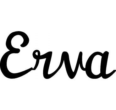 Erva - Schriftzug aus Birke-Sperrholz