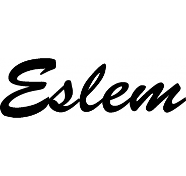 Eslem - Schriftzug aus Birke-Sperrholz