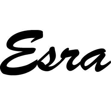Esra - Schriftzug aus Birke-Sperrholz