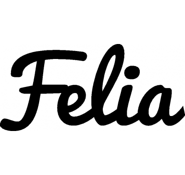 Felia - Schriftzug aus Birke-Sperrholz