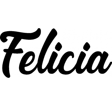Felicia - Schriftzug aus Birke-Sperrholz