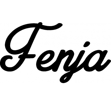 Fenja - Schriftzug aus Birke-Sperrholz