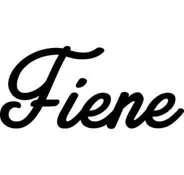 Fiene - Schriftzug aus Birke-Sperrholz