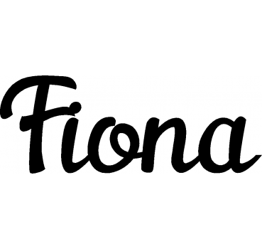 Fiona - Schriftzug aus Birke-Sperrholz
