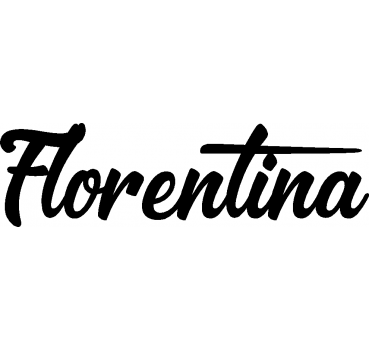 Florentina - Schriftzug aus Birke-Sperrholz