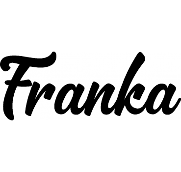 Franka - Schriftzug aus Birke-Sperrholz