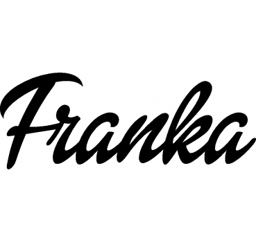 Franka - Schriftzug aus Birke-Sperrholz