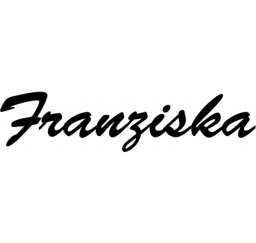 Franziska - Schriftzug aus Birke-Sperrholz