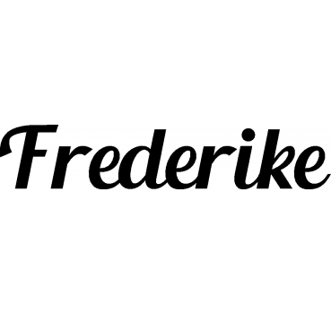 Frederike - Schriftzug aus Birke-Sperrholz