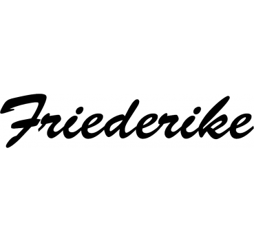 Friederike - Schriftzug aus Birke-Sperrholz