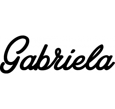 Gabriela - Schriftzug aus Birke-Sperrholz